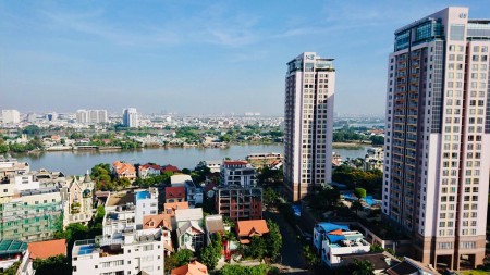 Cho thuê căn hộ Thủ Thiêm Sky - Thảo Điền Dt 60m2, 2pn 2wc căn góc view sông. Nhà trang bị đủ nội thất. O9I886O3O4