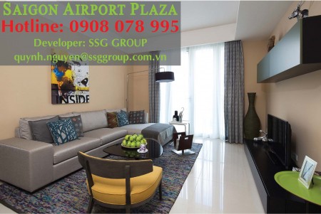 Cho Thuê Căn Hộ chung cư Sài Gòn Airport Plaza 3pn_125m2, Cạnh Sân Bay, Nội Thất Châu Âu. Hotline PKD SSG 0908 078 995
