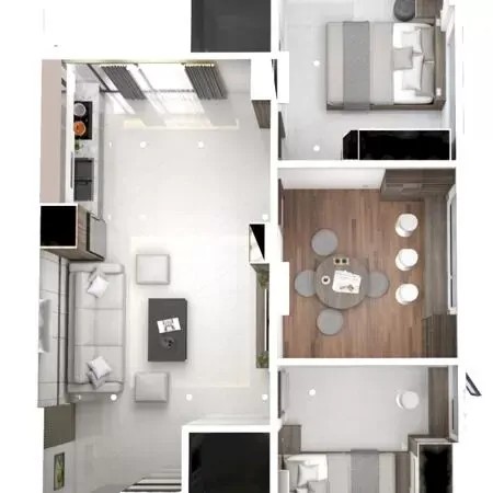 Cho thuê chung cư WINHOUSE Hà Tĩnh - 2 phòng ngủ, 2 WC, 1 phòng khách, 1 nhà bếp., 90m2, 2 phòng ngủ, 2 toilet