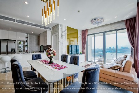 Mới! Cho thuê căn hộ 3PN, Đảo Kim Cương tháp Maldives, 117m2, giá 2200$/tháng (bao phí QL), 117m2, 3 phòng ngủ, 3 toilet