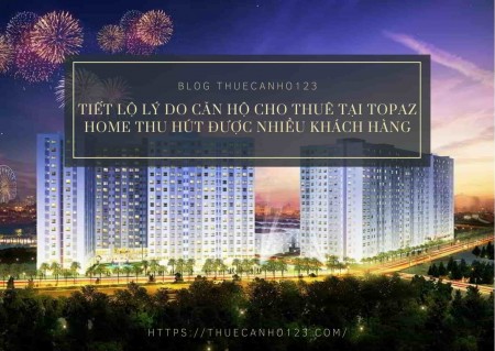 Tiết lộ lý do căn hộ cho thuê tại Topaz Home thu hút được nhiều khách hàng