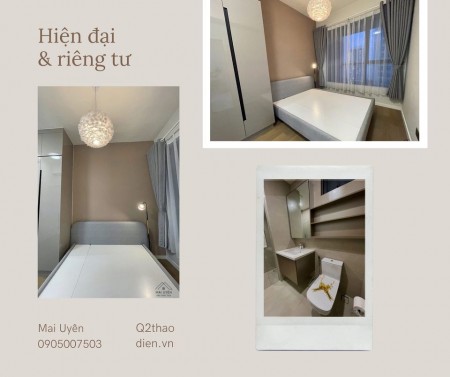 Cho thuê căn hộ 1 phòng ngủ, 1wc, 48m2 tại chung cư Q2 Thảo Điền giá tốt nhất thị trường.