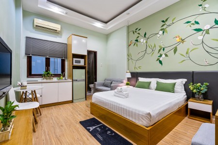 Studio thoáng, full nội thất chỉ cần xách vali đến ở tại quận 1