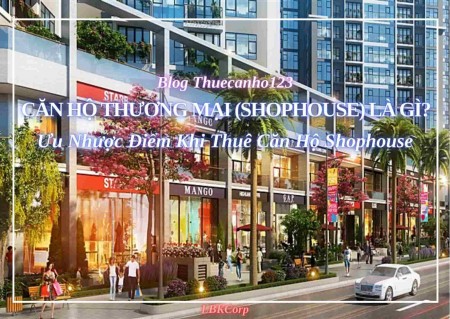 Căn hộ thương mại (Shophouse) là gì? Ưu nhược điểm khi thuê căn hộ Shophouse