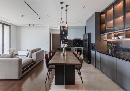 Cho thuê căn hộ cao cấp tại chung cư D'Edge Thảo Điền 145m2, 3 phòng ngủ, đầy đủ nội thất cao cấp.