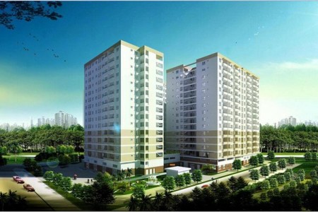 Căn hộ gia đình tại chung cư Nhà ở cán bộ quân khu 7 cho thuê 5tr5, 65m2, 2 phòng ngủ, 2 toilet