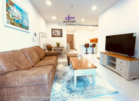 Cho thuê căn hộ tháp Golden House dự án Sunwah Pearl căn 2PN và 1 phòng chức năng