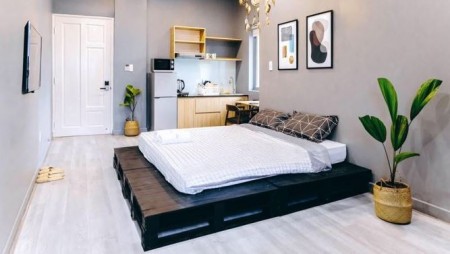 Ngay công viên 23 tháng 9 Quận 1 cho thuê căn hộ dịch vụ 30m2 giá rẻ 6 tr/ th đủ nt