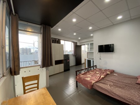 Căn hộ full nội thất, balcony thoáng mát đường Thích Bửu Đăng, p1, GV, 30m2, 1 phòng ngủ, 1 toilet