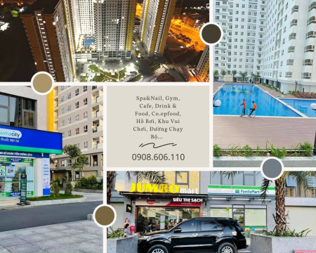 Cho thuê căn hộ City Gate 2 căn 72.25m2/2PN/2WC 7tr/tháng. LH: 0908606110