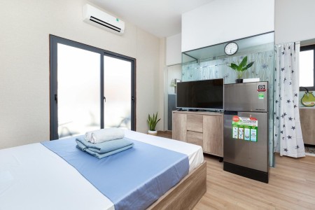 Cho thuê căn hộ chung cư trung tâm Quận 1, Studio full nội thất, gần nhà thờ Đức Bà