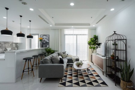 Cho thuê căn hộ Sunrise Riverside Nhà Bè, căn 2 phòng ngủ, 71m2, 2WC, full nội thất giá 11tr/th LH 0