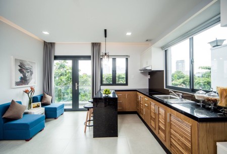 Studio ban công 35m2, bếp rộng tại 18 Đường Nguyễn Cửu Vân, Phường 17, Bình Thạnh