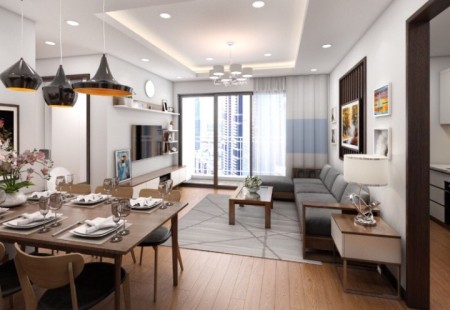 Cho thuê căn hộ Sài Gòn South. Nhà đẹp tông sáng diện tích 76m2 , 2PN 2WC full nội thất cao cấp