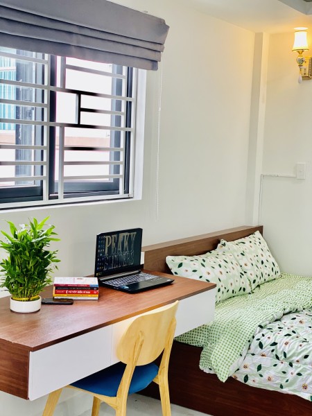 Căn hộ mini mới toanh đường Trần Hưng Đạo, giáp quận 1. Nội thất gọn gàng sạch sẽ