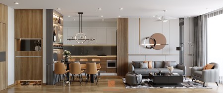 Chung cư golden park tower 125m²2- 3 phòng ngủ đồ cơ bản