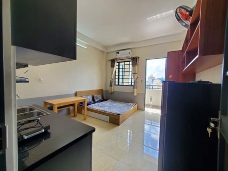 Giảm mạnh 20% giá phòng Căn hộ cho thuê Studio ban công Đỗ Bí full nội thất giáp Big C Phú Thạnh