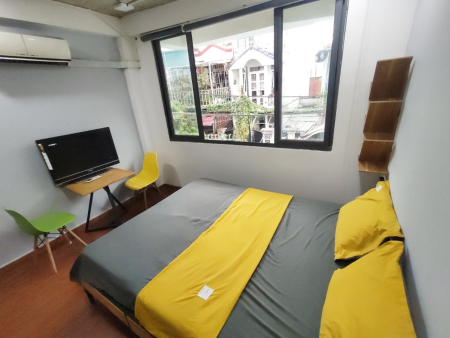 CHDV studio vách ngăn - cửa sổ - Full nội thất, gần chợ Hạnh Thông Tây