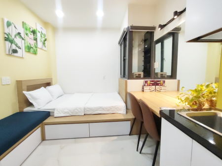 Căn hộ Duy Tân dạng studio full nội thất hiện đại, sang trọng, gần cao đẳng kinh tế đối ngoại