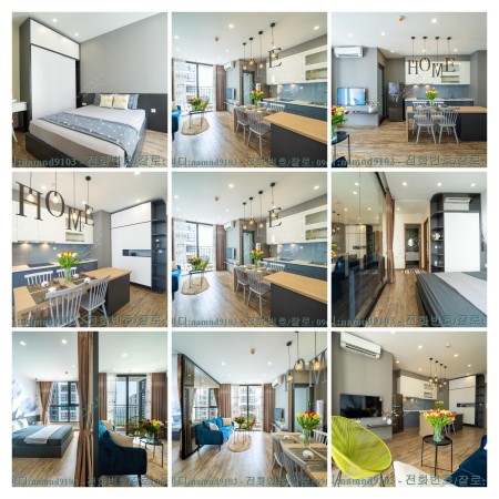 Cho thuê căn 2N full nội thất đẹp chung cư Vinhomes Green bay., 63m2, 2 phòng ngủ, 1 toilet