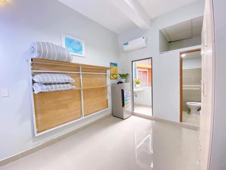 Phòng trọ siêu mới, ban công bếp riêng biệt, nội thất theo nhu cầu Điện Biên Phủ P3, Quận 3.