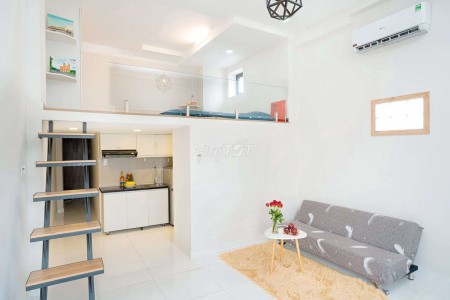 Cho thuê căn hộ có gác 35m2 full nội thất ở sân bay Tân Sơn Nhất Tân Bình