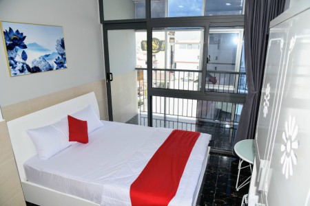 Căn hộ full nội thất bancon mặt tiền đường Tân Mỹ gần Lotte, BigC