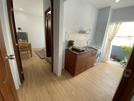 Cho thuê căn hộ 1 phòng ngủ chung cư mini - Nguyễn Cửu Vân, Bình Thạnh - ban công, máy giặt