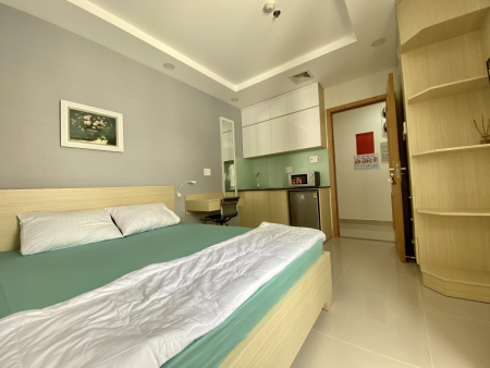 Cho thuê căn hộ studio - full nội thất, ngay công viên Lê Văn Tám.