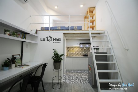 Cho thuê căn hộ duplex chung cư mini, phòng trọ có gác nội thất Nơ Trang Long Bình Thạnh