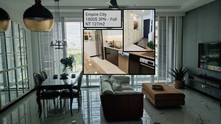 Không tin được, 127m2, 3PN, Full NT đầy đủ cao cấp và đẹp mà giá thuê chỉ 1800$, Empire City