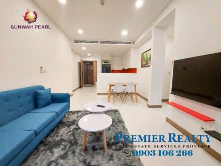 Căn Hộ 1pn Sunwah Pearl, Nội Thất Đầy Đủ Giá Chỉ 27.5 Triệu/Th, Tầng Vừa, View Sông