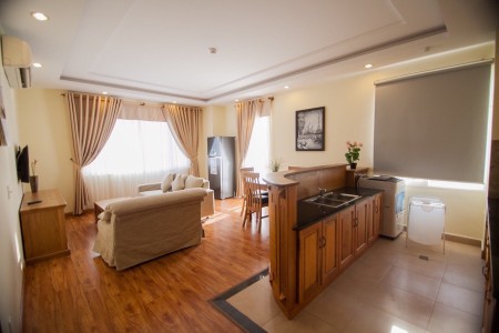 Cho thuê căn hộ 2PN full nội thất sang trọng - bao rộng thoáng mát, gần nhà thờ Giáo Xứ, 80m2, 2 phòng ngủ, 2 toilet