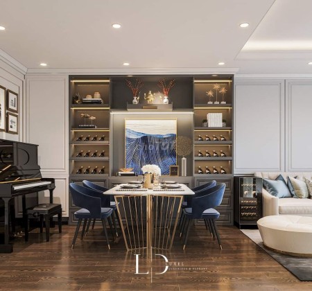 Trống cho thuê căn hộ 3PN dt 135m2 ở chung cư Vinhomes Central Park giá rẻ 22 tr/th