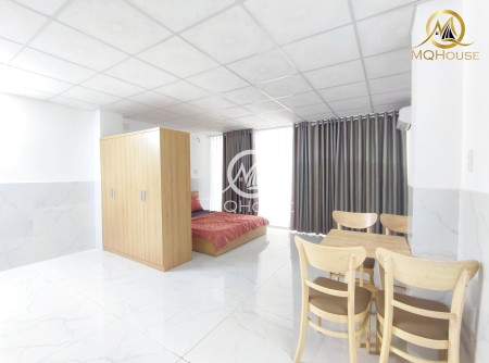 Cho thuê căn hộ mới 100% full nội thất có ban công, 42m2, 1 phòng ngủ, 1 toilet