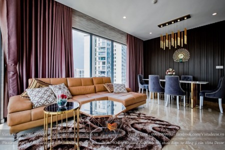 Diamond Island cho thuê căn hộ 3 phòng ngủ. Nội thất cực kỳ lung linh