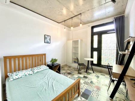 Căn hộ 1PN, 35m2 cho thuê decor siêu xinh, tách riêng bếp - 6.5 triệu/tháng