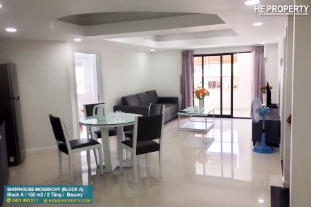 Tại Monarchy Đà Nẵng cho thuê căn hộ ShopHouse 2 tầng