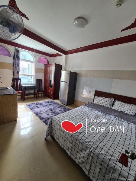 Căn hộ 25m2 MT Nguyễn Phúc Nguyên Q3, tự do giờ giấc cho thuê giá rẻ 5,5 tr/th
