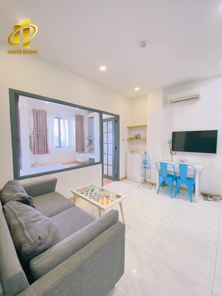 Căn hộ 1 phòng ngủ chỉ tính phí điện cầu Nguyễn Văn Cừ - tiện qua quận 5, quận 4, quận 8, 35m2, 1 phòng ngủ, 1 toilet