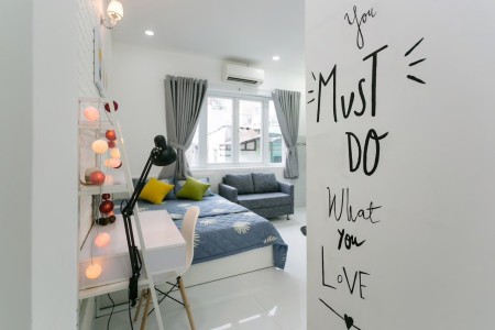 Căn hộ Studio đẩy đủ nội thất giá tốt cho sinh viên ở 2-3ng
