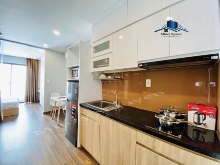 Cho thuê căn hộ 1PN - Quận 2 - bancol cửa sổ view sông - full nội thất