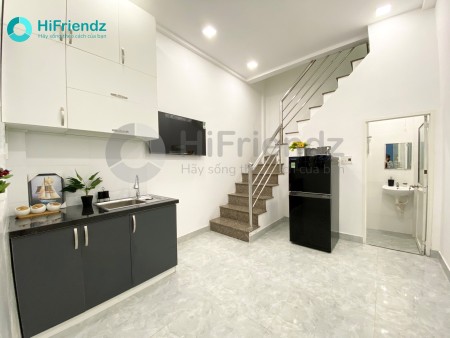 Cho thuê căn hộ 1pn - có ban công - ở được từ 3 đến 4 người