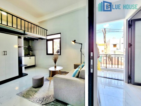 Khai trương căn hộ duplex, có ban công, full nội thất , hẻm lớn