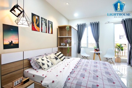 Căn Hộ Ban Công - Studio FullNT Nhà Mới Thoáng Mát - Phan Đăng Lưu, 35m2, 1 phòng ngủ, 1 toilet