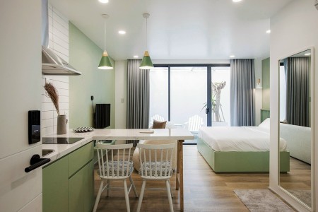 Căn hộ style indochine ngay Tản Viên Tân Bình gần Sân bay Tân Sơn Nhất sân thượng BBQ xinh xắn