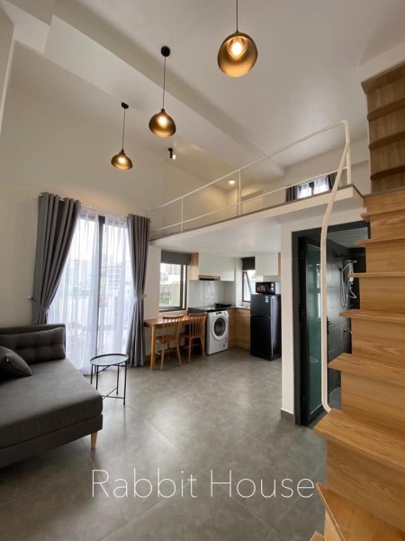 Căn hộ duplex  Full nội thất, Có ban côn, Máy giặt riêng Giáp Bình Thạnh