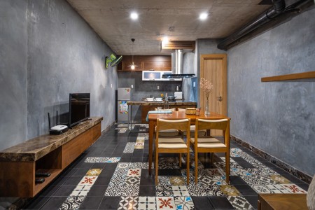 Căn hộ 1PN rộng 55m2. Thiết kế độc đáo, Thoải mái cho người ở. Tòa nhà nằm ngay công viên 23/9.