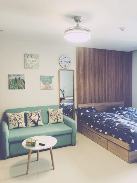 Cho thuê căn hộ studio full đồ đẹp tại Vinhomes Ocean Park.