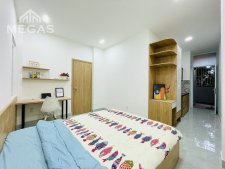 Cho thuê căn hộ studio Bình Thạnh 35m2, máy giặt riêng, gần hàng xanh